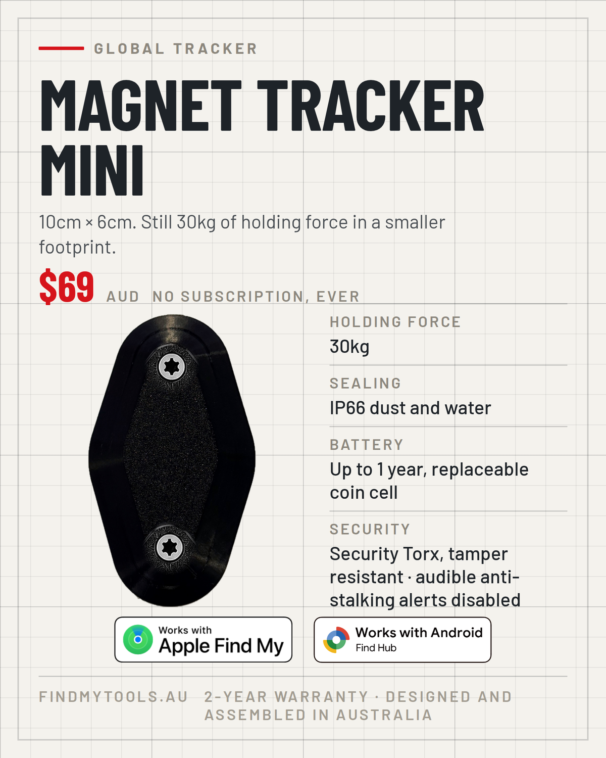 Betta Tracker Magnet Tracker Mini
